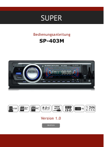 Bedienungsanleitung Super SP-403M Autoradio