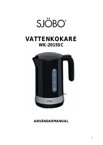 Bruksanvisning Sjöbo WK-2015SC Vattenkokare