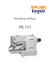 Instrukcja Siruba PK 533 Maszyna do szycia