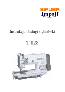 Instrukcja Siruba T 818 Maszyna do szycia