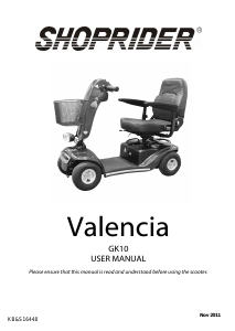 Manual Shoprider Valencia Mobility Scooter