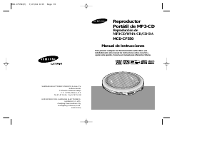 Manual de uso Samsung MCD-CF550 Discman