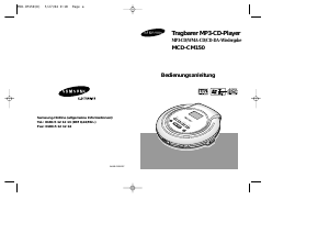 Bedienungsanleitung Samsung MCD-CM150 Discman