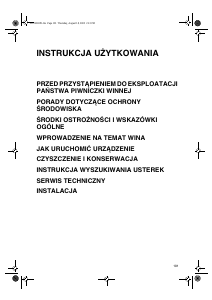 Instrukcja Whirlpool ARC 2150W Chłodziarka do wina