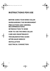 Manual Whirlpool ARC 2170W Wine Cabinet