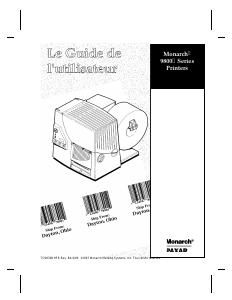 Mode d’emploi Paxar Monarch 9800 Imprimante d'étiquettes