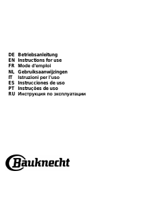 Manual Bauknecht DBHBS 63 LL IX Exaustor