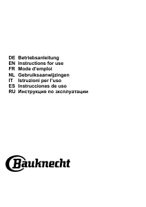 Bedienungsanleitung Bauknecht DBHVP 63 LM K Dunstabzugshaube