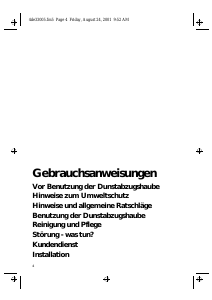 Bedienungsanleitung Bauknecht DDE 5790 AL Dunstabzugshaube