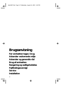Brugsanvisning Bauknecht DDE 5790 AL Emhætte