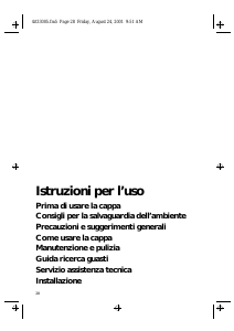 Manuale Bauknecht DF 1261 IN Cappa da cucina