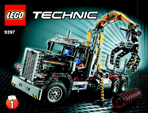 Manual Lego set 9397 Technic Logging truck
