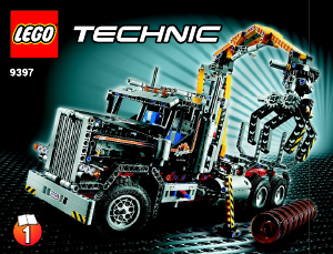 Handleiding Lego set 9397 Technic Boomstammenstransport