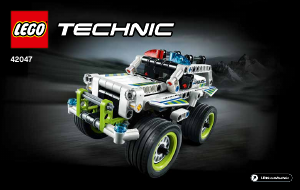 Handleiding Lego set 42047 Technic Politie onderscheppingsvoertuig