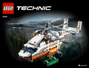 Manual de uso Lego set 42052 Technic Helicóptero de transporte pesado