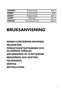 Bruksanvisning Bauknecht DKE 5361 WS Köksfläkt