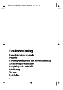 Bruksanvisning Bauknecht DKEL 1760 IN Köksfläkt