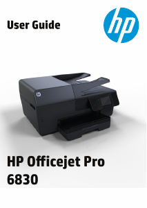Manual HP OfficeJet Pro 6830 Multifunctional Printer
