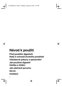 Manuál Bauknecht DNV 5460 SG Odsavač par