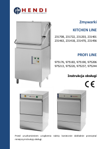 Instrukcja Hendi Profi Line 975237 Zmywarka