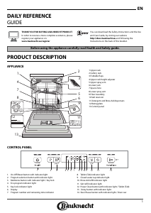 Manual Bauknecht BBC 3C26 PF X A Dishwasher