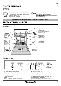 Manual Bauknecht BBC 3C26 X Dishwasher
