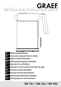 Bruksanvisning Graef WK 701 Vattenkokare
