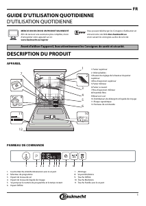Mode d’emploi Bauknecht BCIC 3C26 E Lave-vaisselle