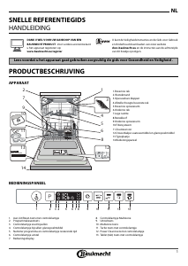 Handleiding Bauknecht BCIO 3T123 PFE Vaatwasser