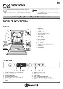 Manual Bauknecht BCIO 3T133 PFE Dishwasher