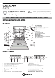 Manuale Bauknecht BFO 3T323 P6M X Lavastoviglie