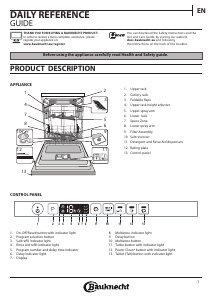 Manual Bauknecht BIC 3C26 PF Dishwasher