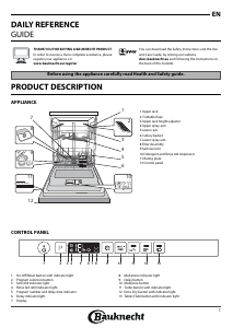 Manual Bauknecht BIC 3C32 Dishwasher