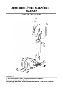 Manual Fixxar FIX-FIT-02 Bicicleta elíptica
