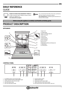 Manual Bauknecht BRBE 2B19 X Dishwasher