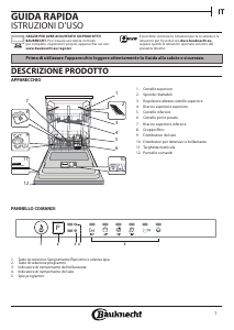 Manuale Bauknecht BRIE 2B19 A Lavastoviglie