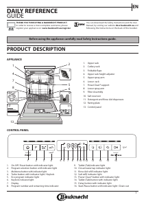 Manual Bauknecht BUO 3O41 PLT X Dishwasher