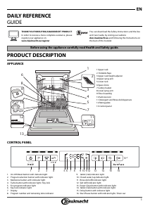 Manual Bauknecht BUO 3T333 D XA Dishwasher