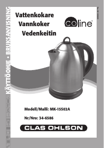 Käyttöohje Coline MK-15S02A Kattila