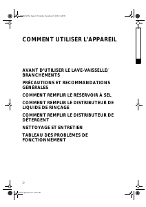 Mode d’emploi Bauknecht GCIK 6421/1 IN Lave-vaisselle