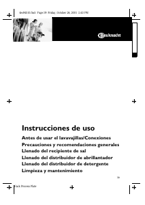 Manual de uso Bauknecht GCIS 6321-SW Lavavajillas