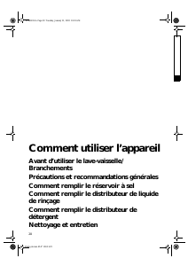 Mode d’emploi Bauknecht GCX 5581 Lave-vaisselle