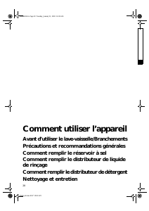Mode d’emploi Bauknecht GCX 5582 Lave-vaisselle