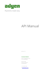 Handleiding Adyen API v2.14