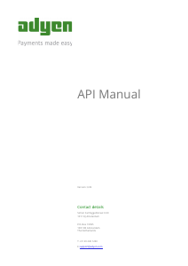 Handleiding Adyen API v3.06