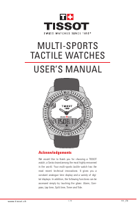 Handleiding Tissot T-Touch Expert Horloge