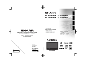 Brugsanvisning Sharp AQUOS LC-19DV200E LCD TV