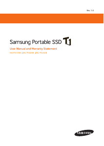 Bruksanvisning Samsung MU-PS1T0B T1 Hårddisk