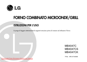 Manuale LG MB4047CS Microonde
