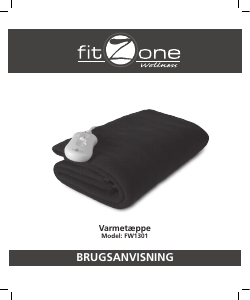 Brugsanvisning Fitzone FW1301 Elektrisk varmetæppe